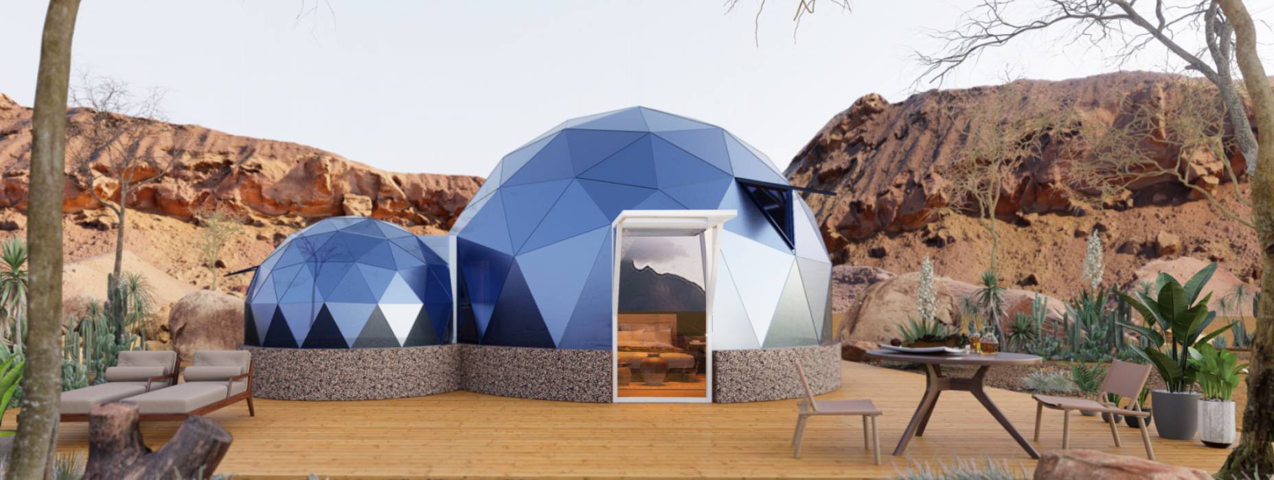 彝良县球形智能光伏玻璃星空房